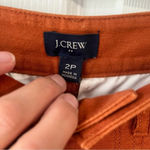 J.Crew  High RIse Girlfriend Chino Womens 2P Burnt Orange Cropped Straight Leg Photo 1