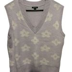Wild Fable light purple flower print sweater vest size large Photo 0