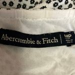 Abercrombie & Fitch White Black Satin Floral Sleeveless Midi Cami Camisole Dress Photo 4