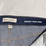 New Warp + Weft High Rise Skinny Jeans Indigo Stretch Denim Size 12 / Size 31 Blue Photo 16