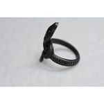 Source Unknown NWOT Twisted Cobra Snake Stainless Steel Biker Punk Goth Size 10 Ring Photo 2