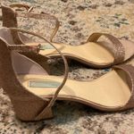 Betsey Johnson Gold shimmer heels Photo 0