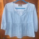 Hudson Gray Denim Babydoll Blouse Photo 3