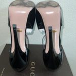 Gucci Black Patent Leather Vernice Crystal/Napa Charlott Nero Size IT 36, US 6. Photo 7