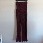 Wild Fable  Women's Burgundy Pink Sequin Mesh Jumpsuit - Size Small - NWT Photo 10
