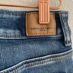 American Eagle Outfitters Distressed Hi-Rise Shortie Jean Shorts 2 Photo 3
