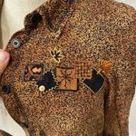 Vintage Napa valley petites button up shirt Brown Size undefined Photo 3