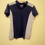 IZOD  Top Women's Size  Blue Golf Cart Print Short Sleeve Comfort Logo Summer Med Photo 10