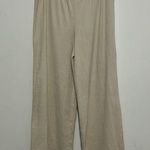 Banana Republic  Knit Wide Leg Ribbed Sweatpants Beige Size Large Photo 0