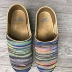 Dansko  pastel jute wedge heeled pro clogs shoes slip ons size 39 / 9 Photo 2