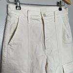 MOTHER The Rambler Cargo Ankle Jeans in Cream Puffs Size 28 Photo 3