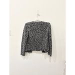 IRO Chada Tweed Boucle Knit Raw Hem Open Front Blazer Jacket Gray Women's Size 2 Photo 2