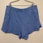 Aerie  Fleece Of Mind High Waisted Sweat Shorts Size XXL blue Photo 0