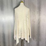 Free People Women's Crochet Cardigan Bell Sleeve Open Knit Ivory Bohemian Photo 5