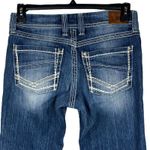 BKE SZ 29 Culture Cropped Jeans Low-Rise Zip-Fly Whiskered Faded Medium Wash Photo 6