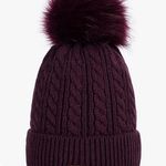 Alepo Womens Winter Beanie Hat, Warm Fleece Lined Knitted Soft Cap with Pom Purple Photo 0