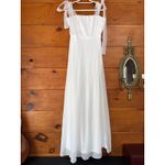 Lulus NWT  Radiant Romance White Tie-Strap Maxi Dress Wedding Bride Classy Sz XL Photo 2