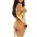 Forplay Lion Bodysuit Costume Set Gold Size L Photo 1