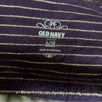 Old Navy Vintage Purple & Gold Striped Tank L Photo 2