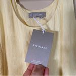 Everlane The Naia Ripple Midi Tank Dress In Pastel Yellow Photo 10