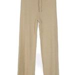 Cider  Light Green Beige Ribbed Pants Women's Large Photo 0
