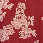 Bobeau Boho Floral Kimono Cardigan Open Front Pockets Rust Red  Photo 5