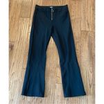 Paige  black exposed zipper fly flare stretch pants size 26 Photo 10