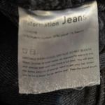 Reformation Jeans Size 23 Straight Leg Erie Wash Vintage Black High Rise Waist Photo 3