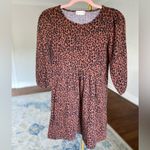 Altar’d State Leopard Print Dress Animal Wedding Warm Party Event Autumn Winter Brown Photo 1