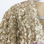 Chico's NEW gold Sequin long-sleeve open front Jacket blazer, 1 (M/8) Photo 15