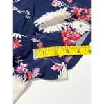 Torrid  Women's Floral Print Challis Button Front Romper Sleeveless Navy‎ Blue 1X Photo 10