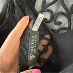 Guess  Lace Overlay Ruffle Hem Mini Dress Black 2 Photo 4
