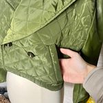 Boutique NEW Leather Quilted Cropped Jacket Photo 3