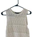 Wyatt Women's Size Medium White Sleeveless Crochet Top Photo 1
