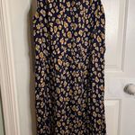 Velvet Tees Velvet by Graham and Spencer Navy Blue and Tan  Scoop Neck Maxi dress Size Large Photo 4