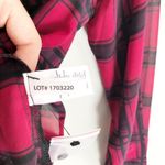 Buffalo David Bitton  Plaid Blouse Magenta Eggplant Size Medium Photo 5