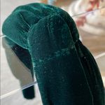 Velvet Green Padded Top Knot Headband Photo 1