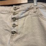Torrid  Cream Button-Front Denim Skirt Size 20 Photo 1
