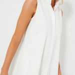 Foxcroft  White Collared Button Down Mini Dress Photo 0