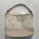 Coach Signature Hobo Shoulder Bag beige canvas/leather Photo 2