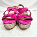 Naturalizer  Unique Pink Suede Sandal Wedges Shoes Size 6 Photo 1