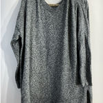 Old Navy Womans  Pullover Sweater XL Gray Black Wide Neck Long Sleeve Photo 0