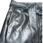 Abercrombie & Fitch  black faux leather mini skirt .. new Photo 3
