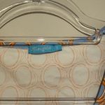 J. McLaughlin Catalina Cloth Circle Geo Print V-neck 3/4 Sleeve Top Blue Small Photo 2