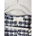 Anthropologie  June Gingham Cropped Oversized Kimono Navy Blue Multicolor Size OS Photo 12