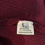 Vintage Burgundy Sweater | Cap sleeve | Shoulder Pads | Women’s Size Medium Red Photo 8