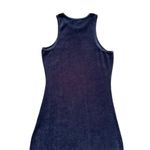 Juicy Couture 🔃 Velour Blue Stretch Fitted Midi Tank Dress Photo 4