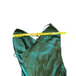 Lulus Fondly Loved Dark Green Satin Wrap Maxi Dress Photo 4