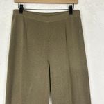 Ming Wang  Knit Pull On Straight Leg Pants Size Medium High Rise Tan Brown Photo 2
