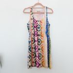 Broadway & Broome‎ Ikat Print 100% Silk Sleeveless Mini Dress Multicolor Size 2 Photo 5